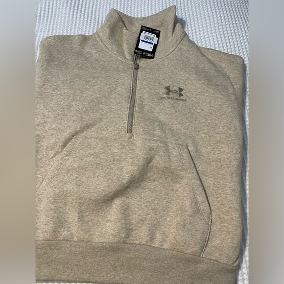 NWT Under Armour Women's Icon Fleece Half-Zip Pullover - Picture 3 of 7